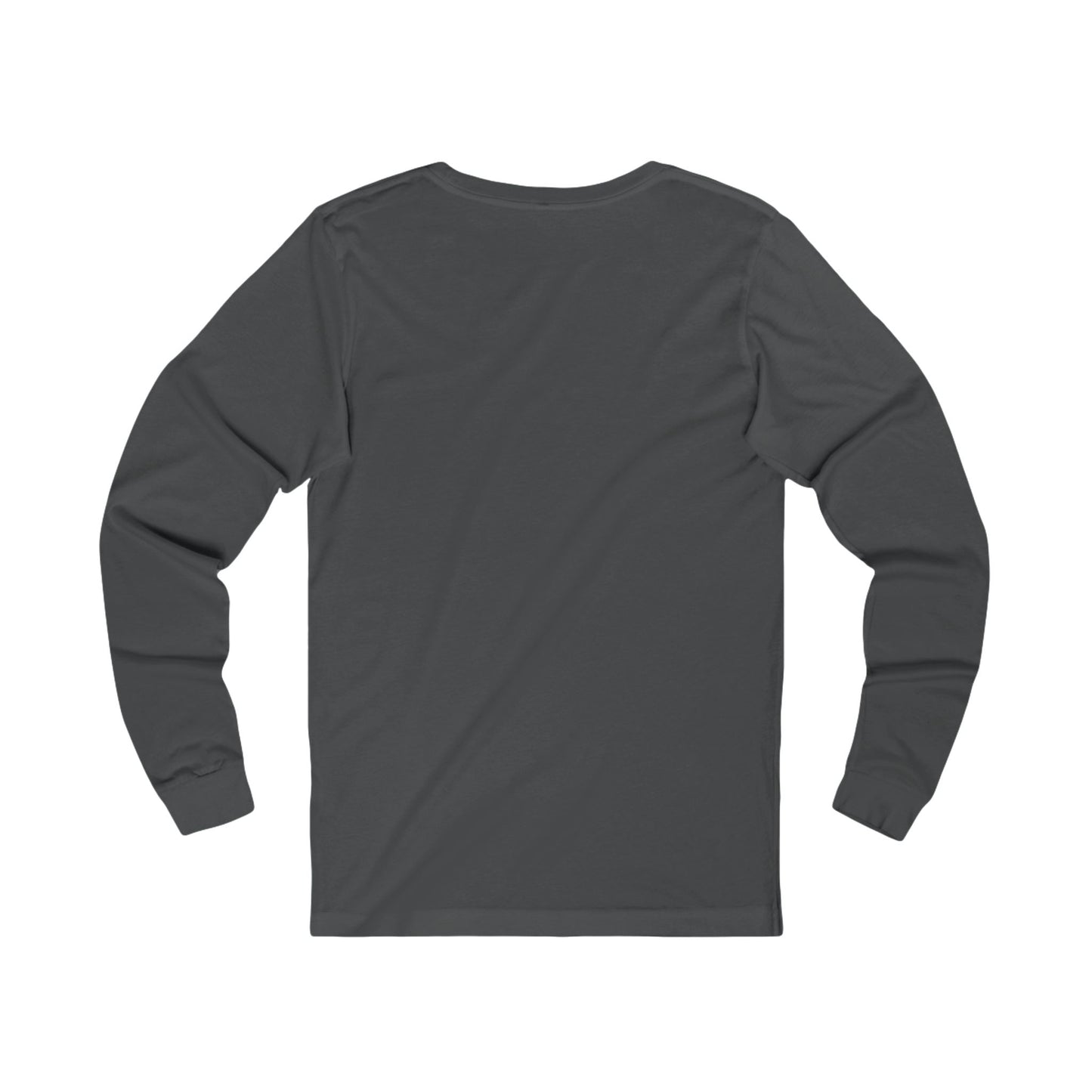 Dark gray long-sleeve shirt on a white background