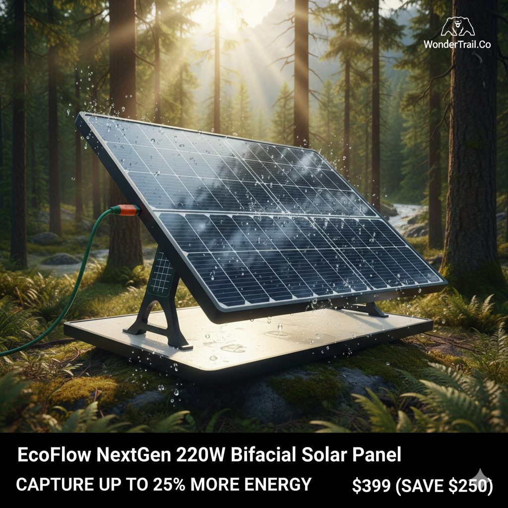 EcoFlow NextGen 220W Bifacial Portable Solar Panel ☀️⚡