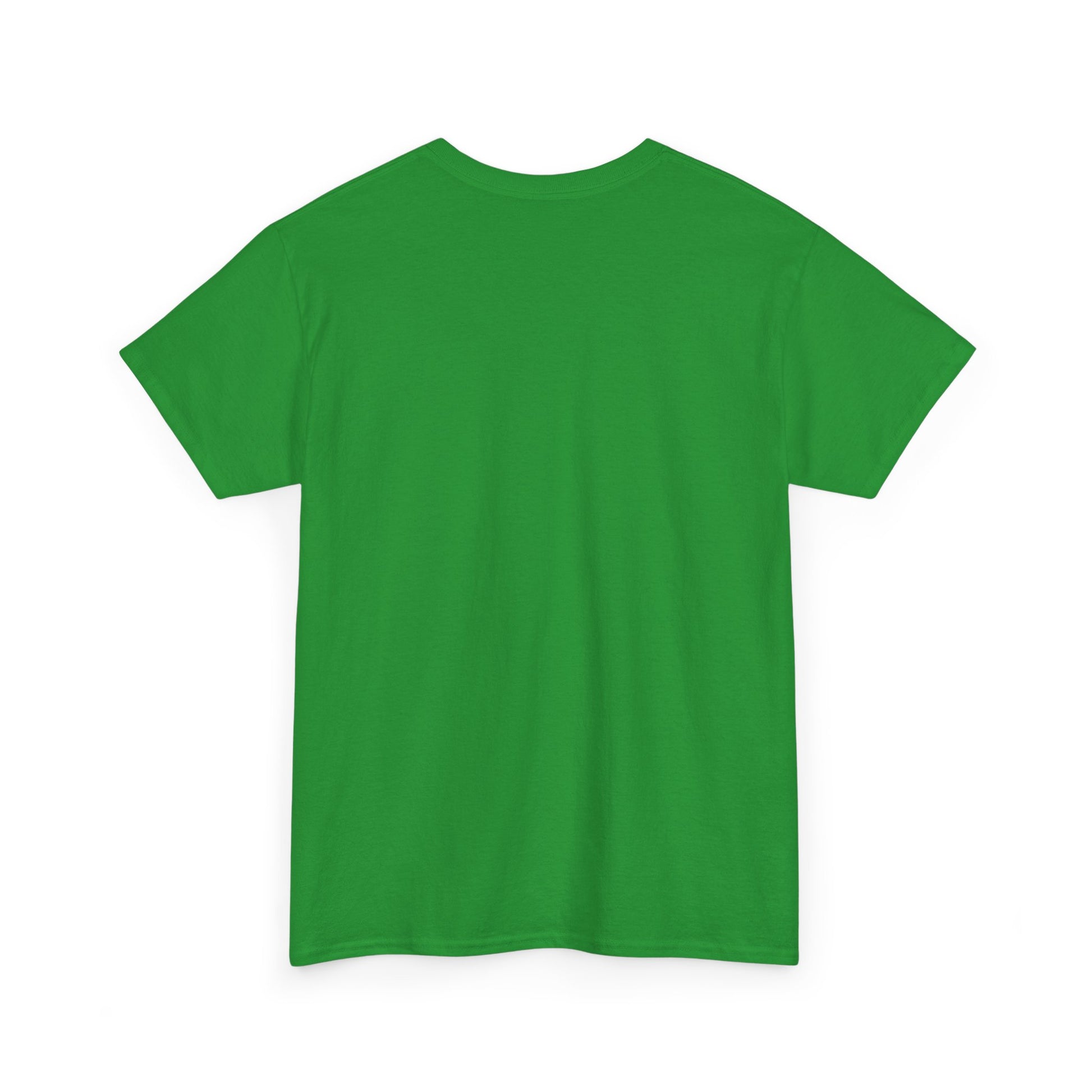 Green t-shirt on a white background