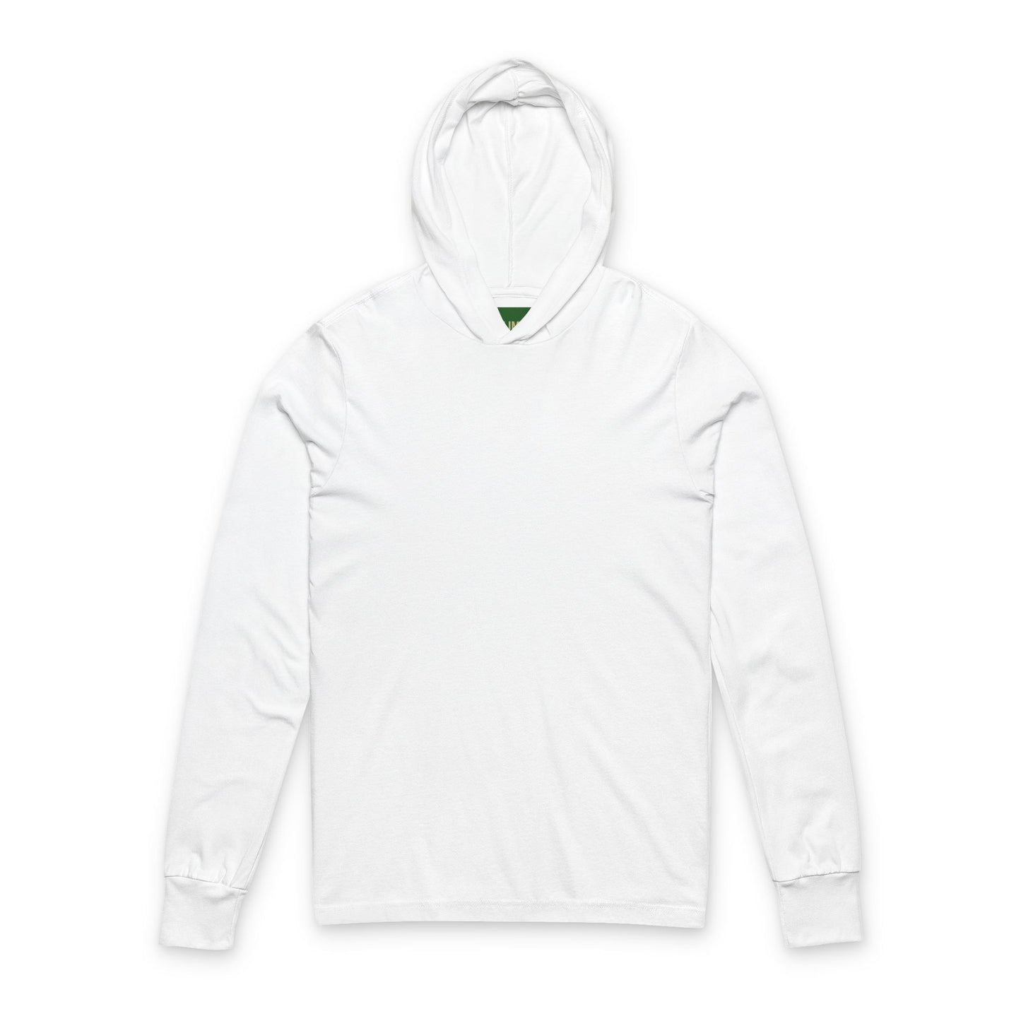 White hoodie on a white background
