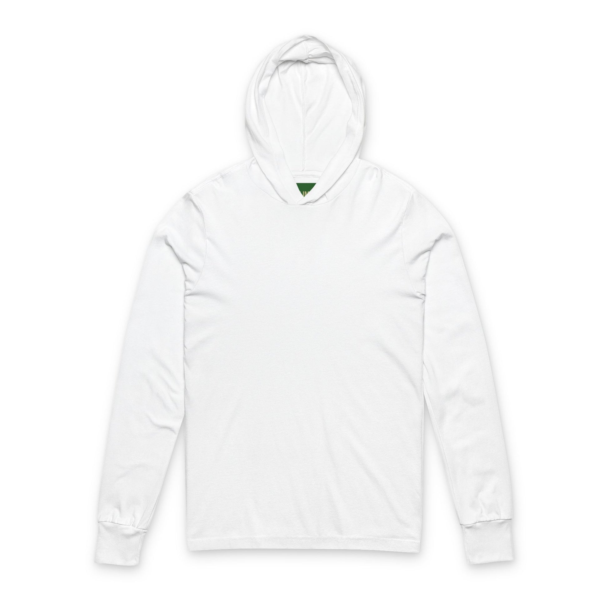 White hoodie on a white background