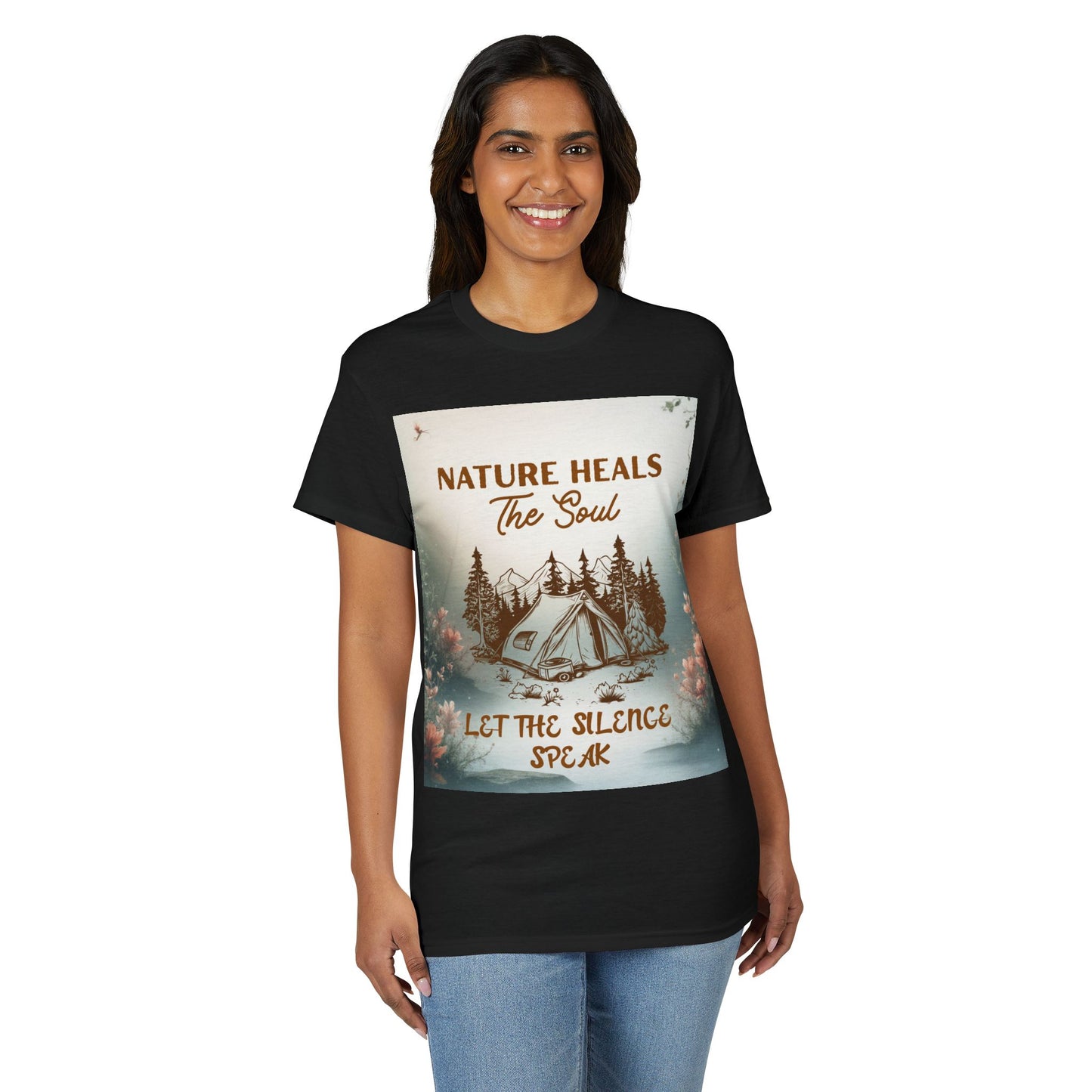 Nature Heals the Soul Adventure T-Shirt | Outdoor Lifestyle & Mindfulness Tee