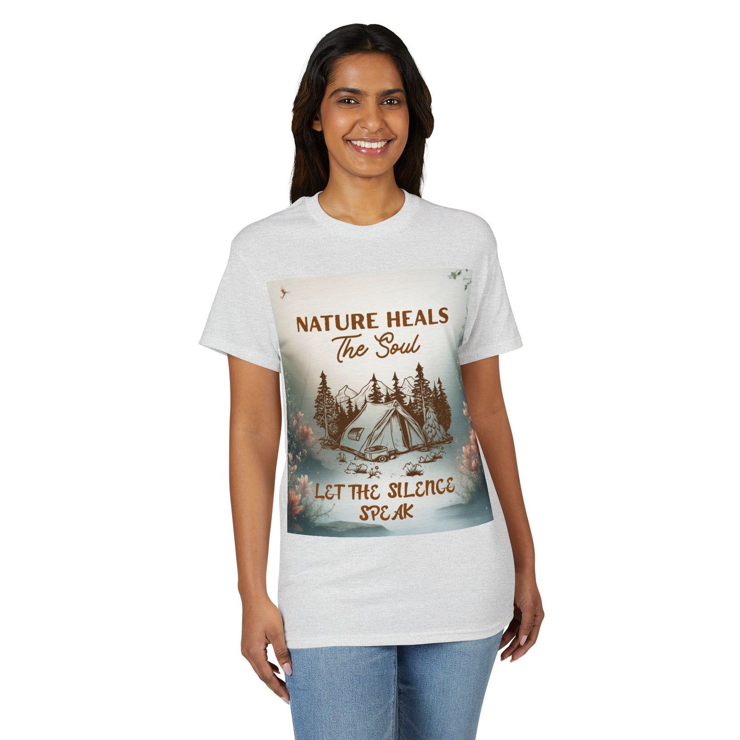 Nature Heals the Soul Adventure T-Shirt | Outdoor Lifestyle & Mindfulness Tee