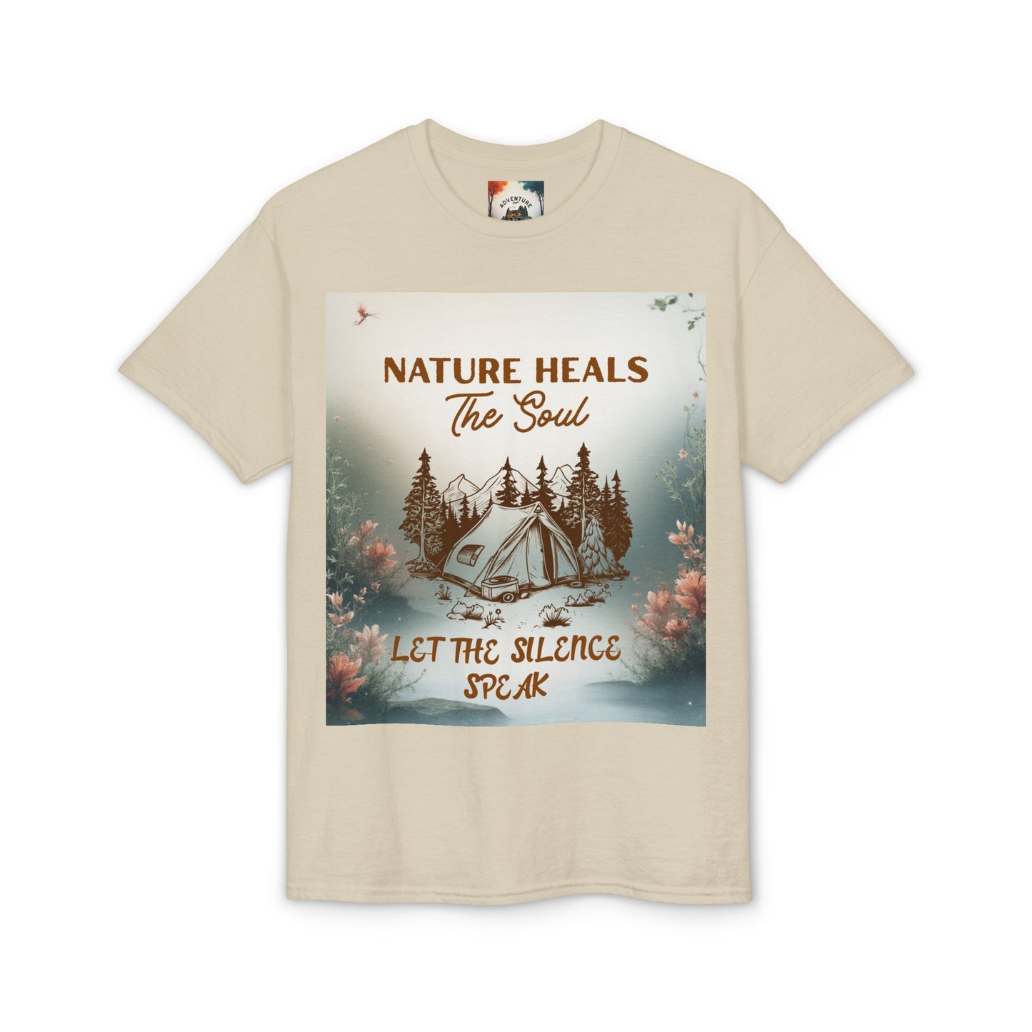 Nature Heals the Soul Adventure T-Shirt | Outdoor Lifestyle & Mindfulness Tee