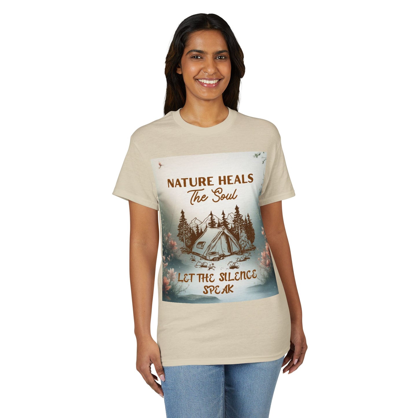 Nature Heals the Soul Adventure T-Shirt | Outdoor Lifestyle & Mindfulness Tee