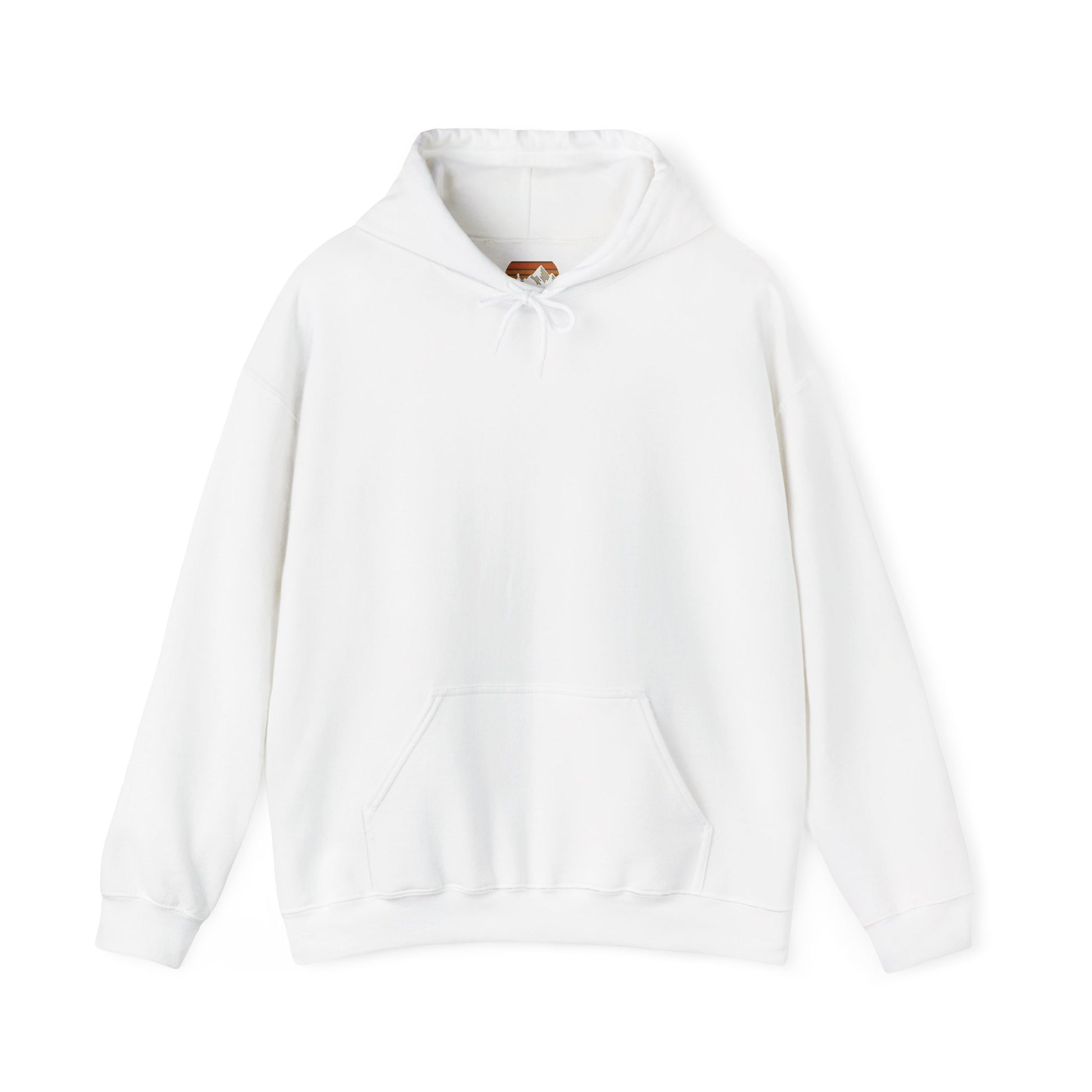 White hoodie on a white background