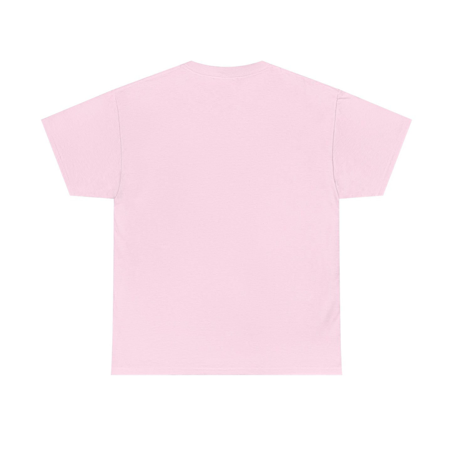 Plain light pink t-shirt on a white background