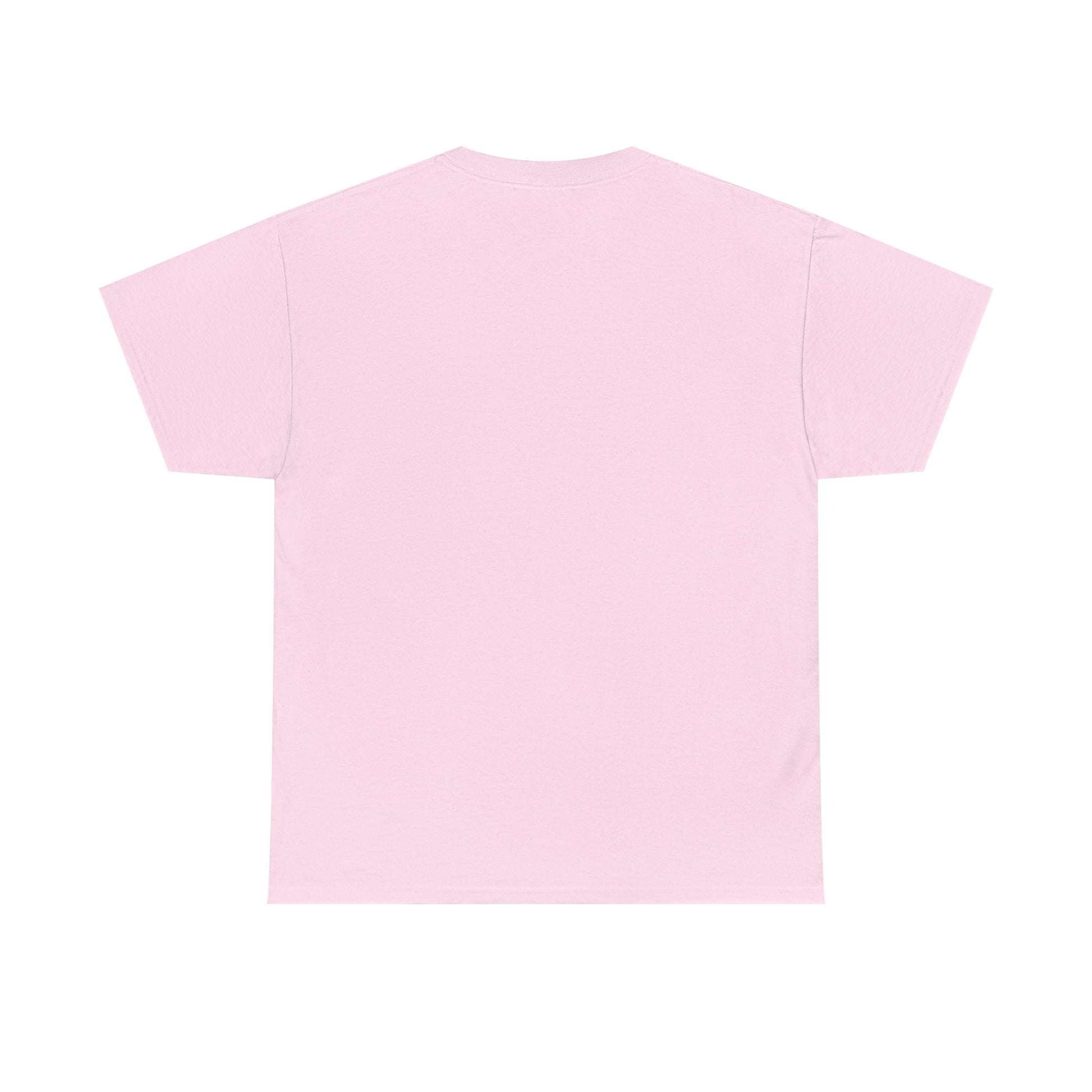 Plain light pink t-shirt on a white background