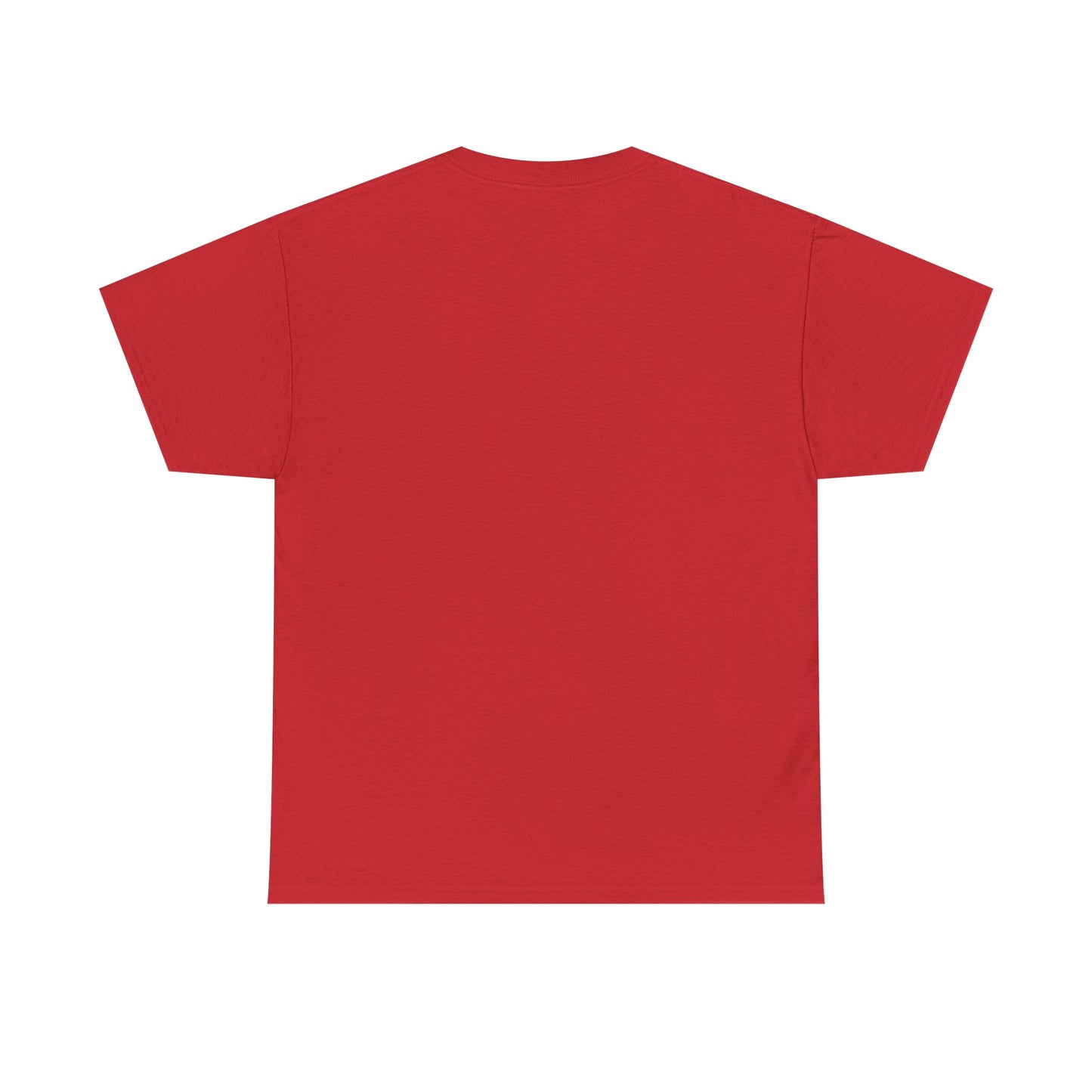 Red t-shirt on a white background