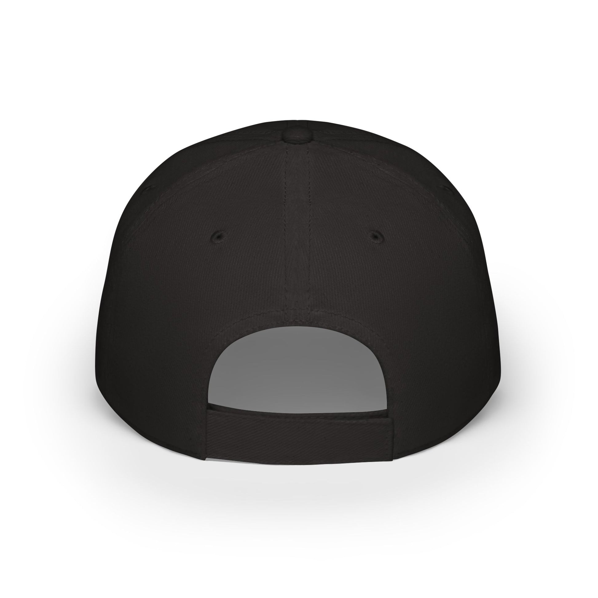 Black baseball cap on a white background