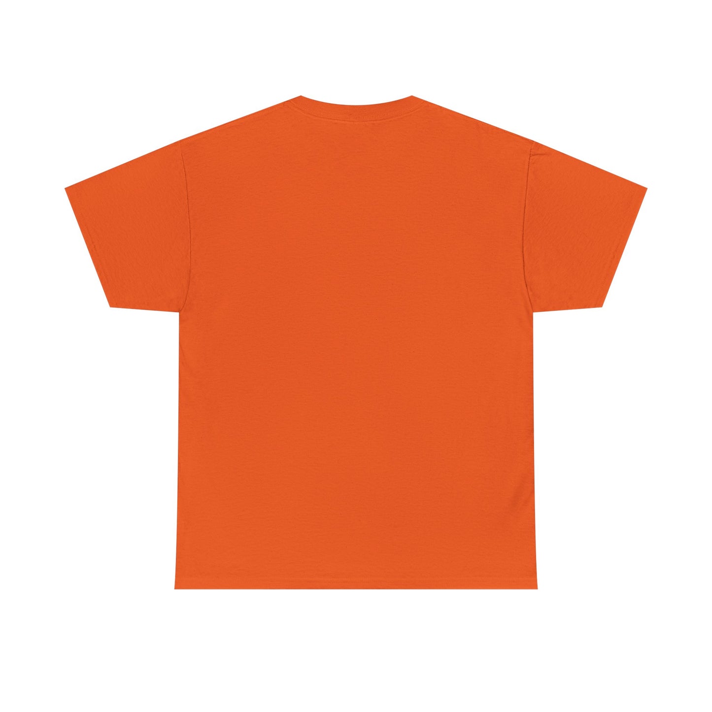 Orange t-shirt on a white background