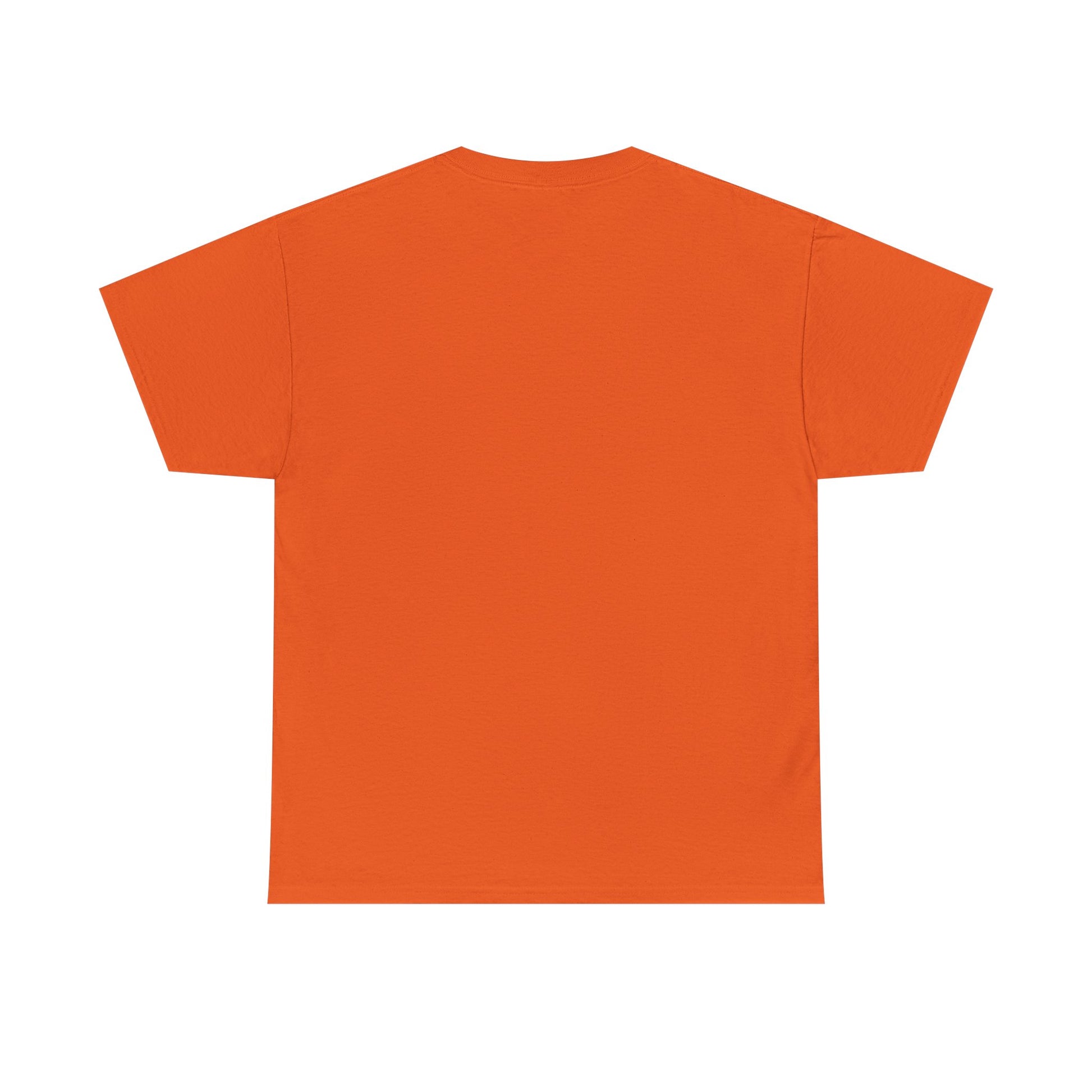 Orange t-shirt on a white background