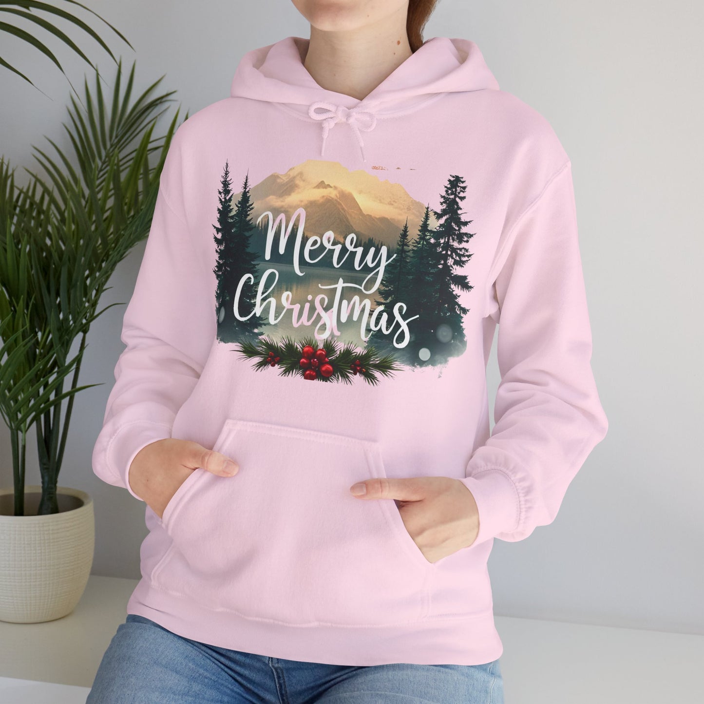 Merry Christmas Winter Hoodie | Cozy Holiday Graphic Sweatshirt
