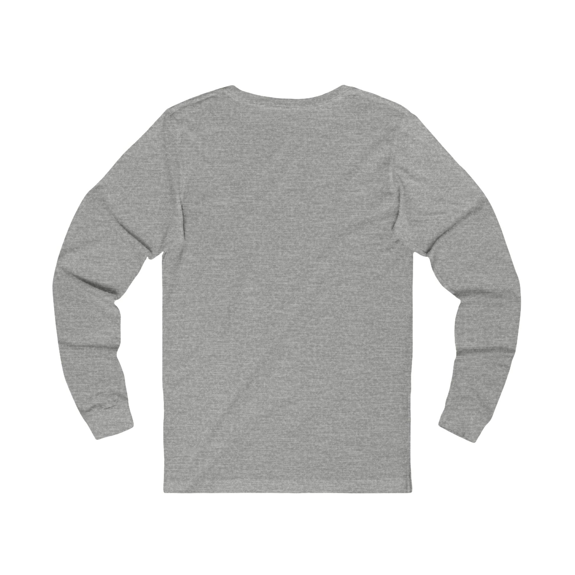 Gray long-sleeve shirt on a white background