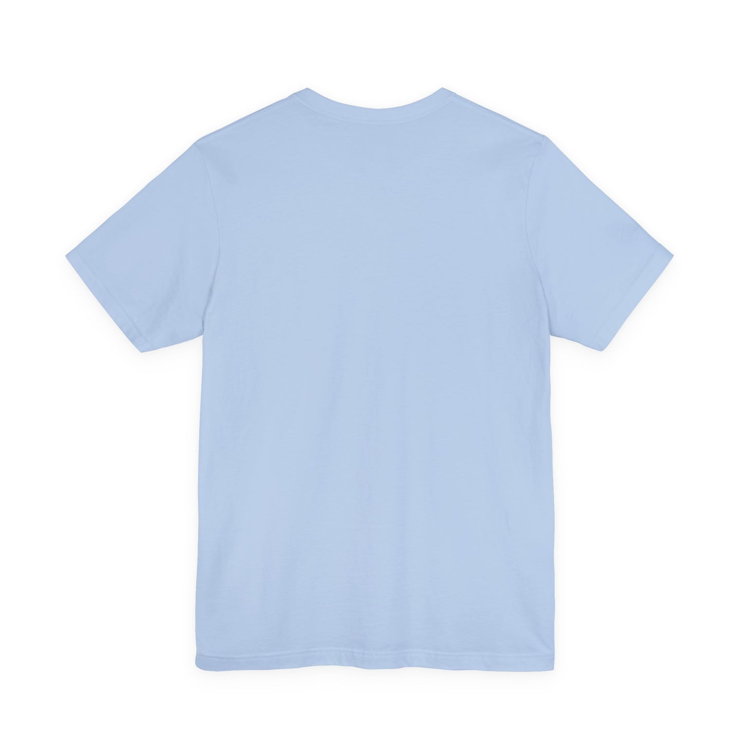 Light blue t-shirt on a white background