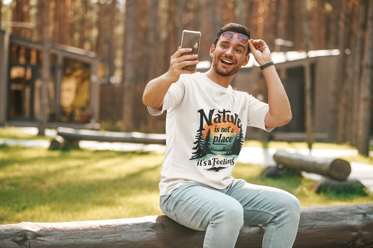 Nature Is Not A Place Crew Tee — Unisex Cotton  WonderTrailCo