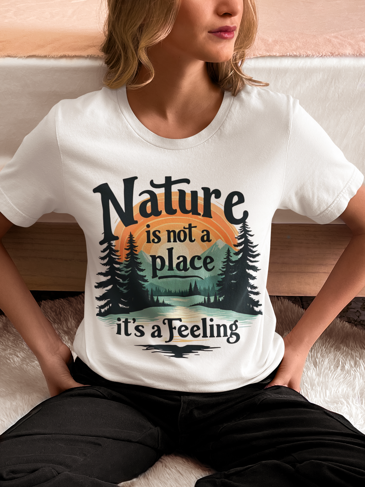 Nature Is Not A Place Crew Tee — Unisex Cotton  WonderTrailCo