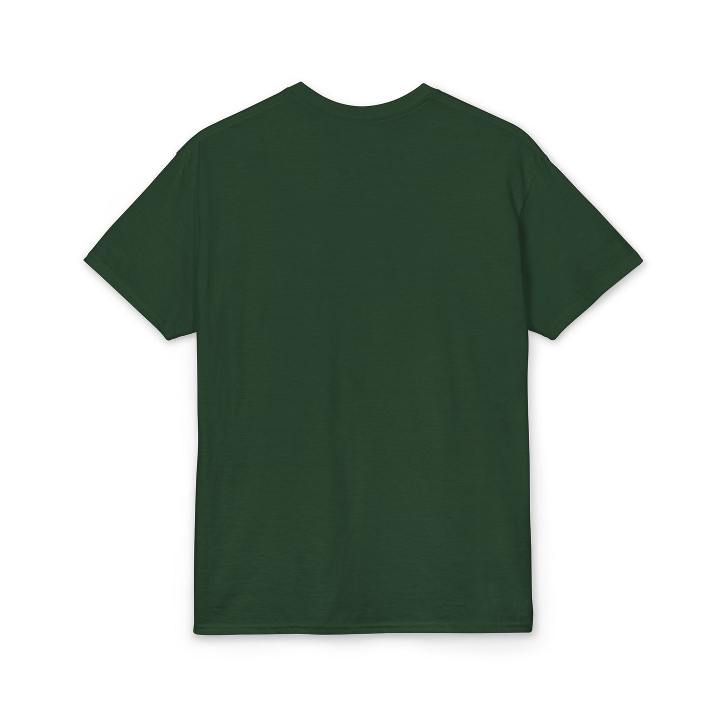 Green t-shirt on a white background