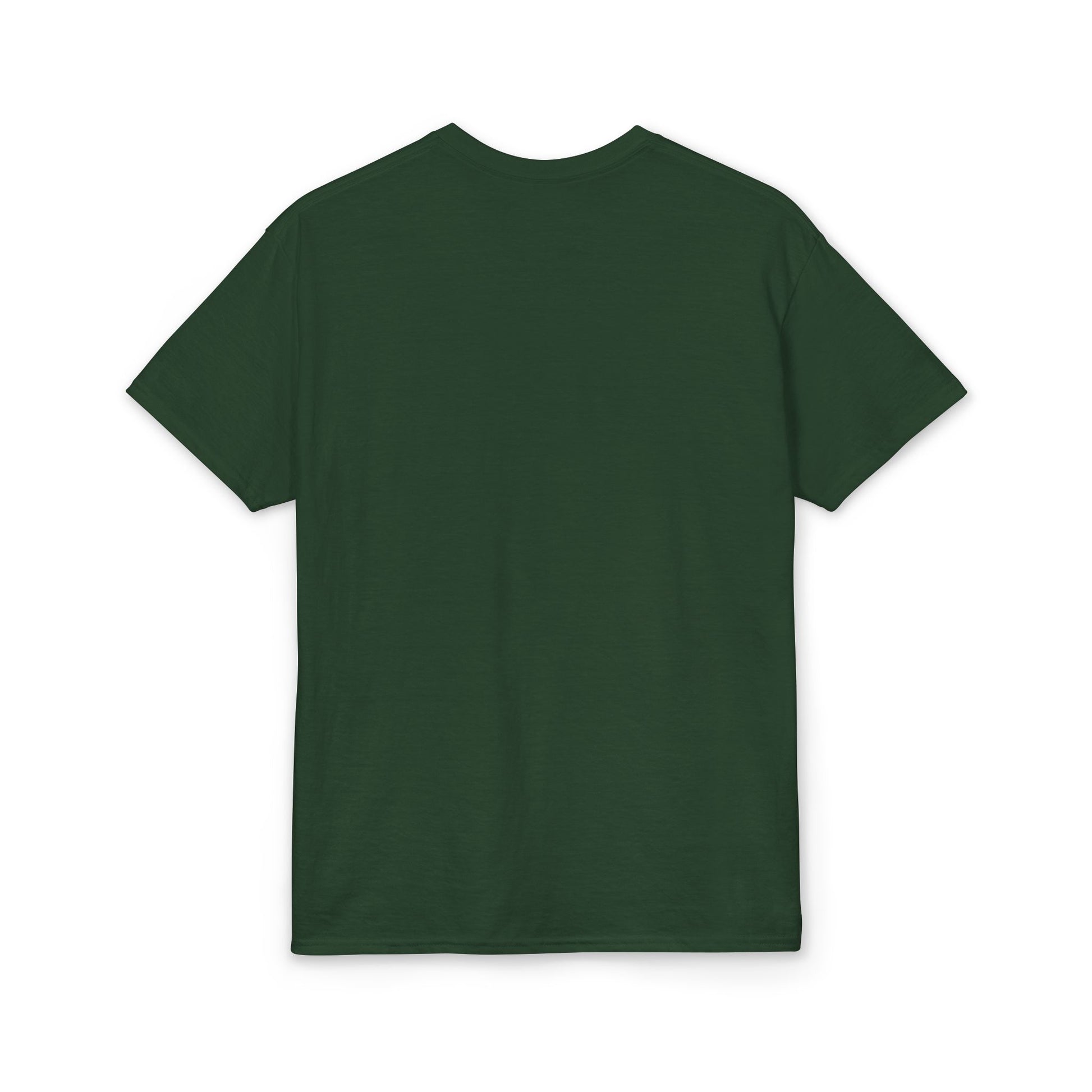 Green t-shirt on a white background