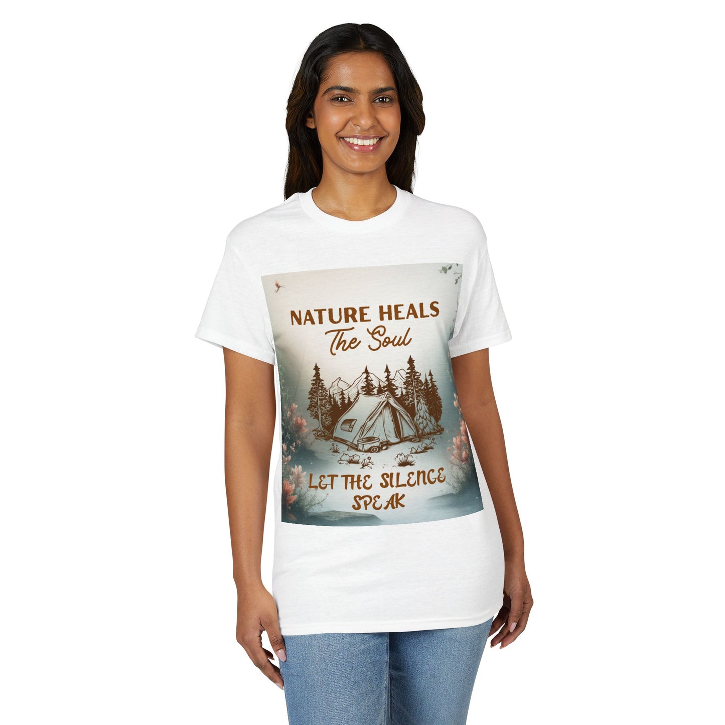 Nature Heals the Soul Adventure T-Shirt | Outdoor Lifestyle & Mindfulness Tee