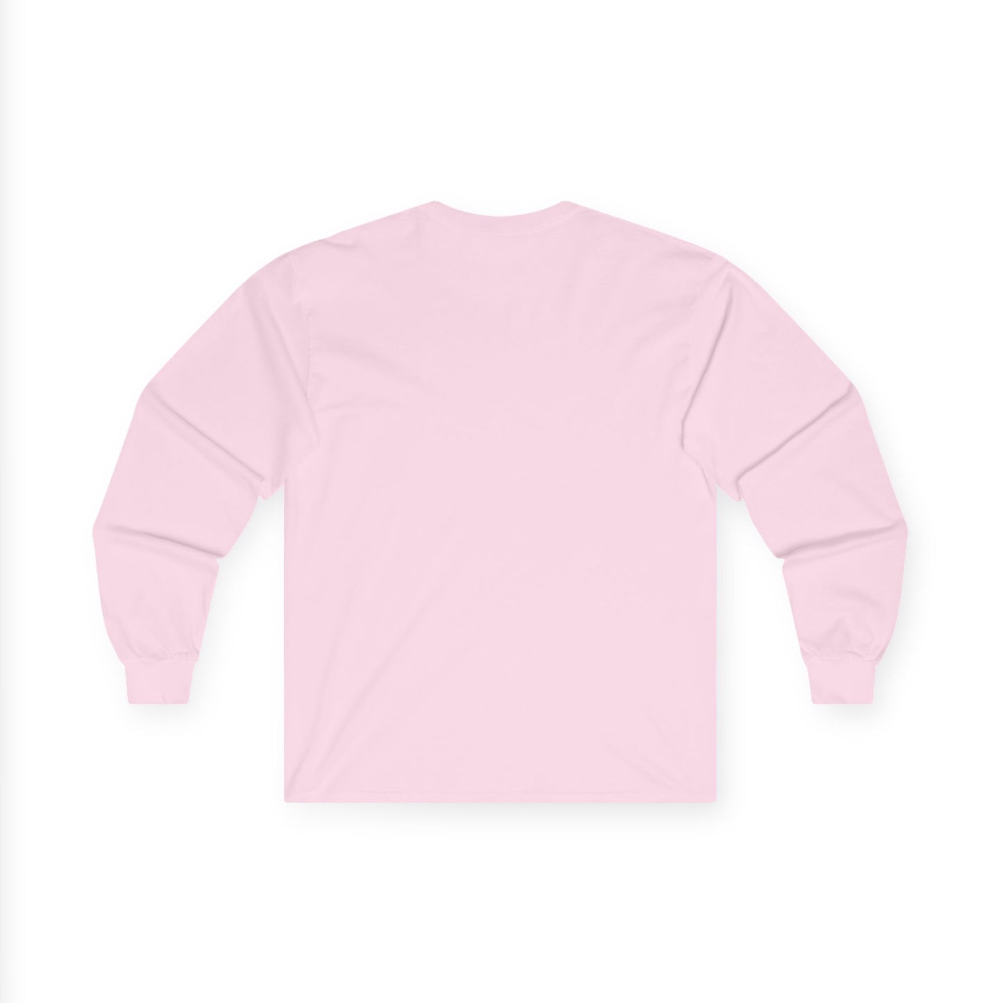 Pink long-sleeve shirt on a white background