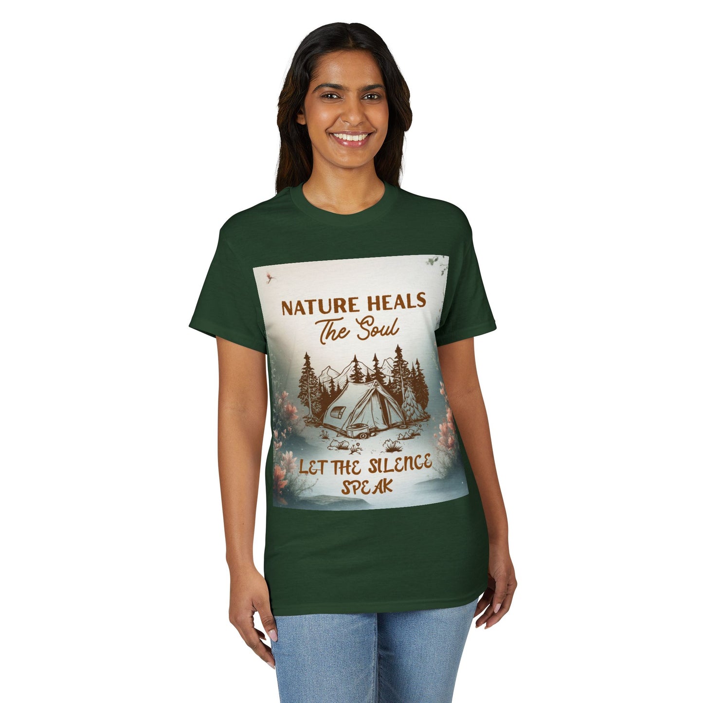 Nature Heals the Soul Adventure T-Shirt | Outdoor Lifestyle & Mindfulness Tee