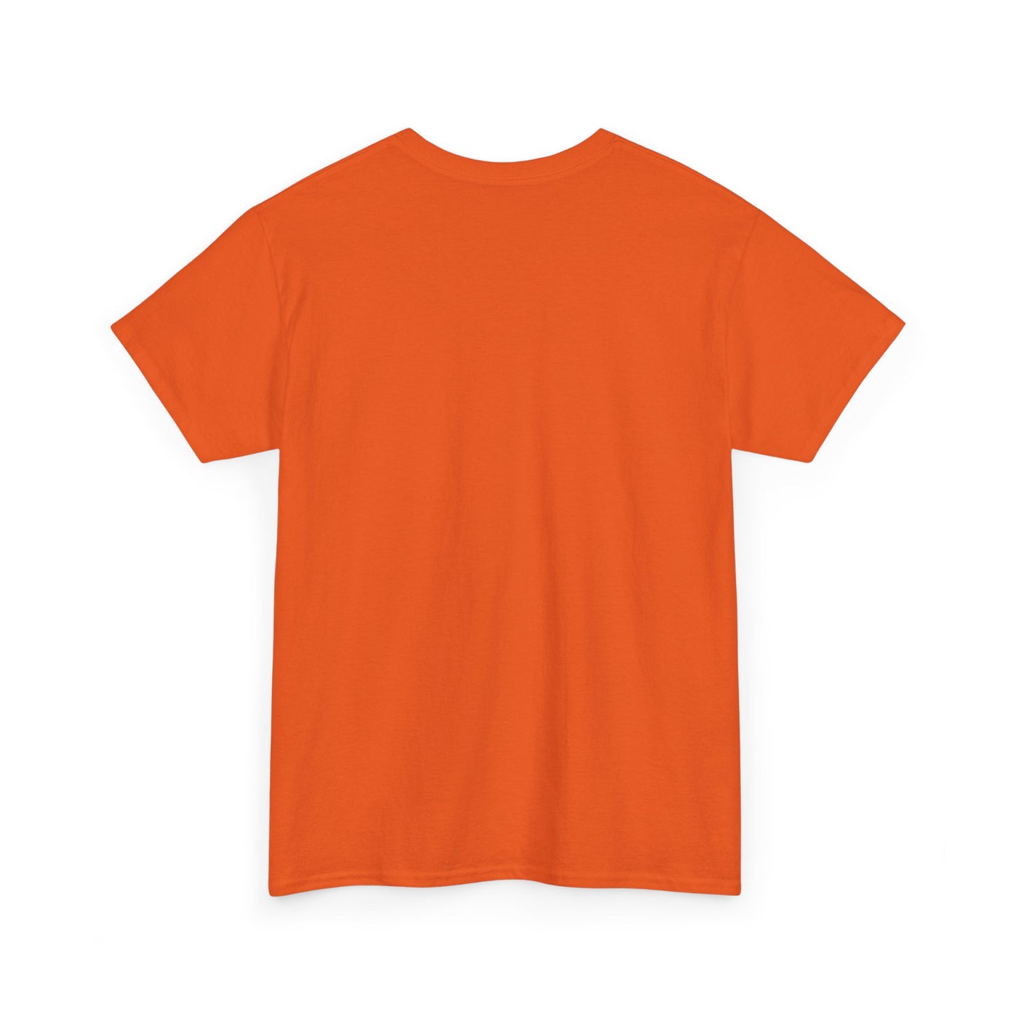Orange t-shirt on a white background