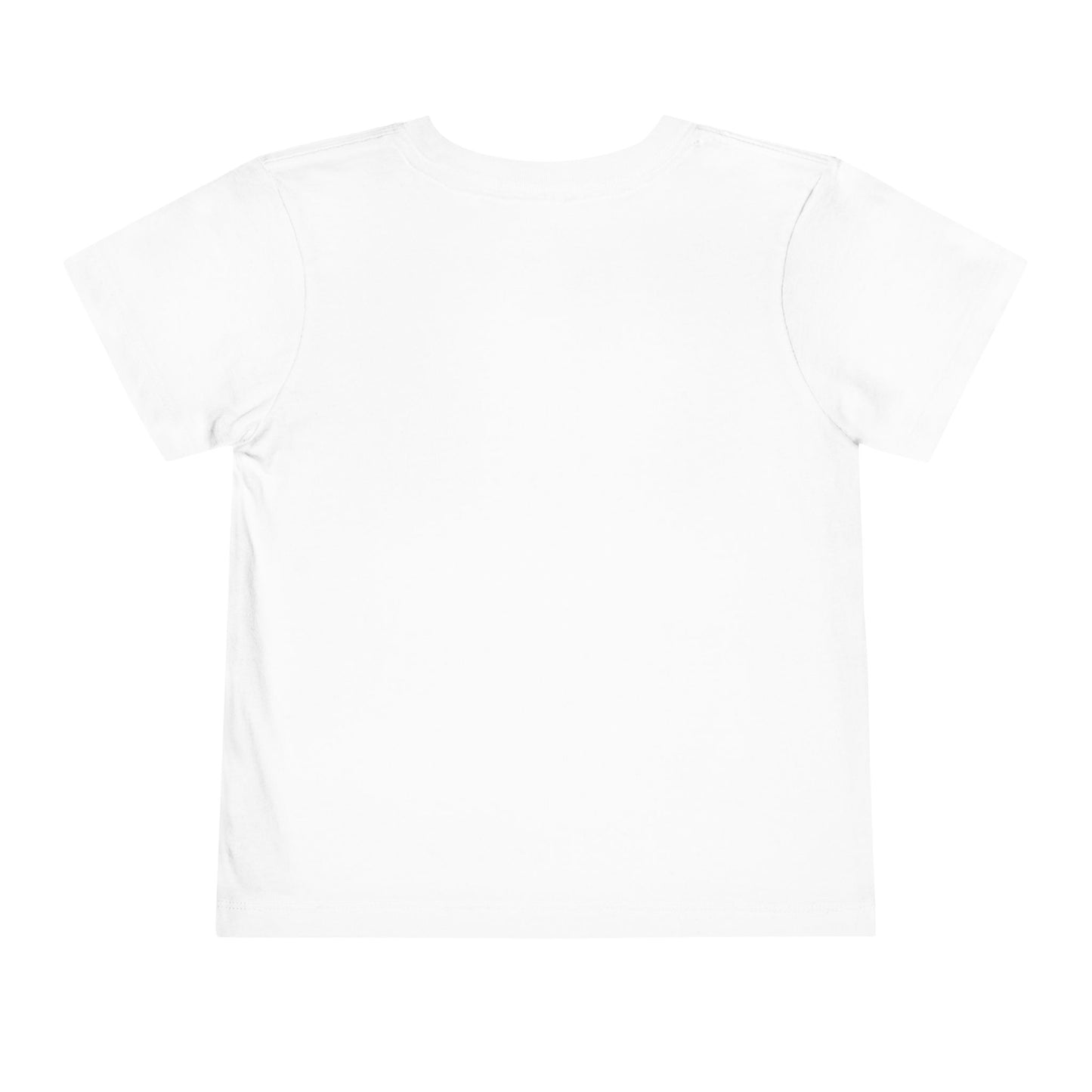 Plain white t-shirt on a light gray background