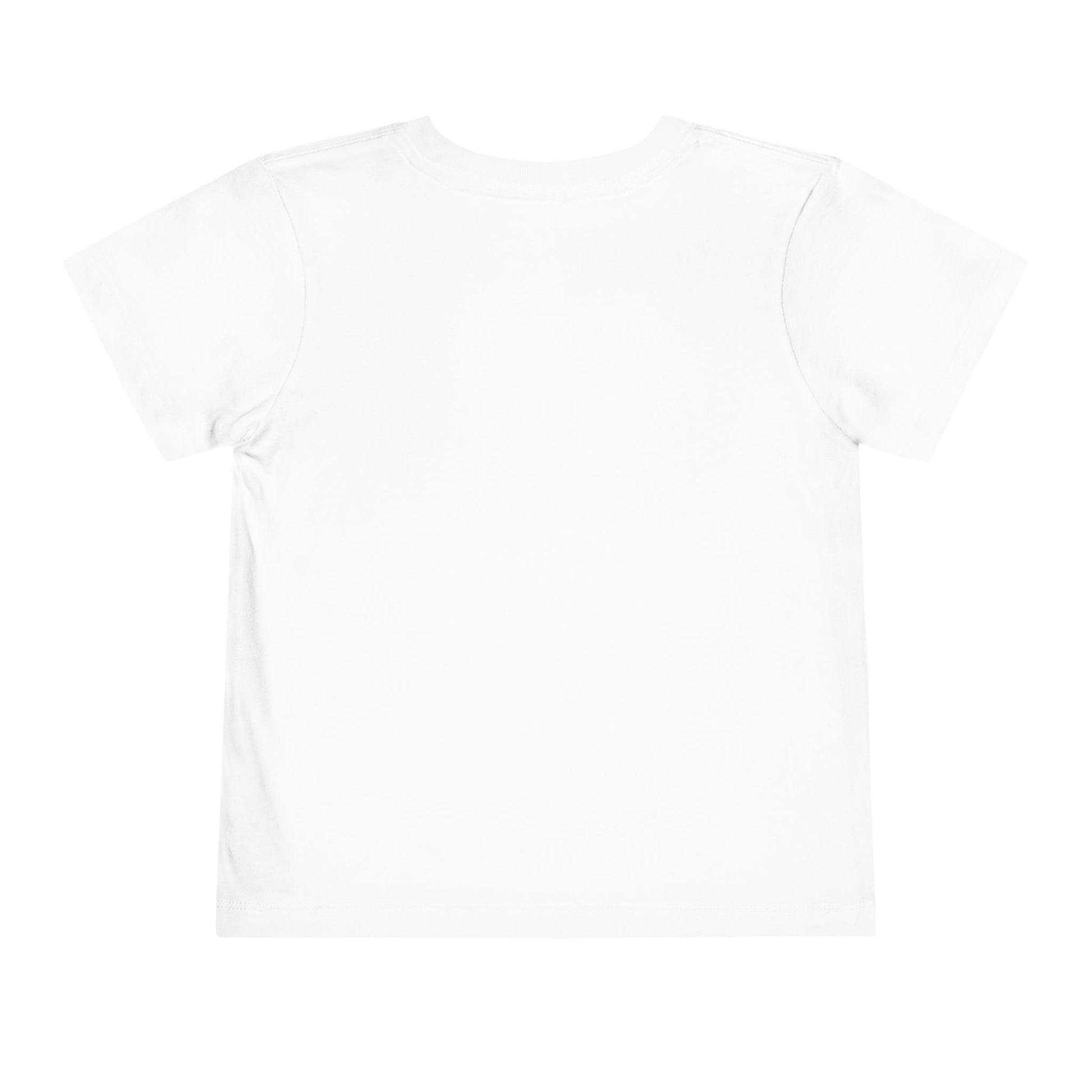 Plain white t-shirt on a light gray background