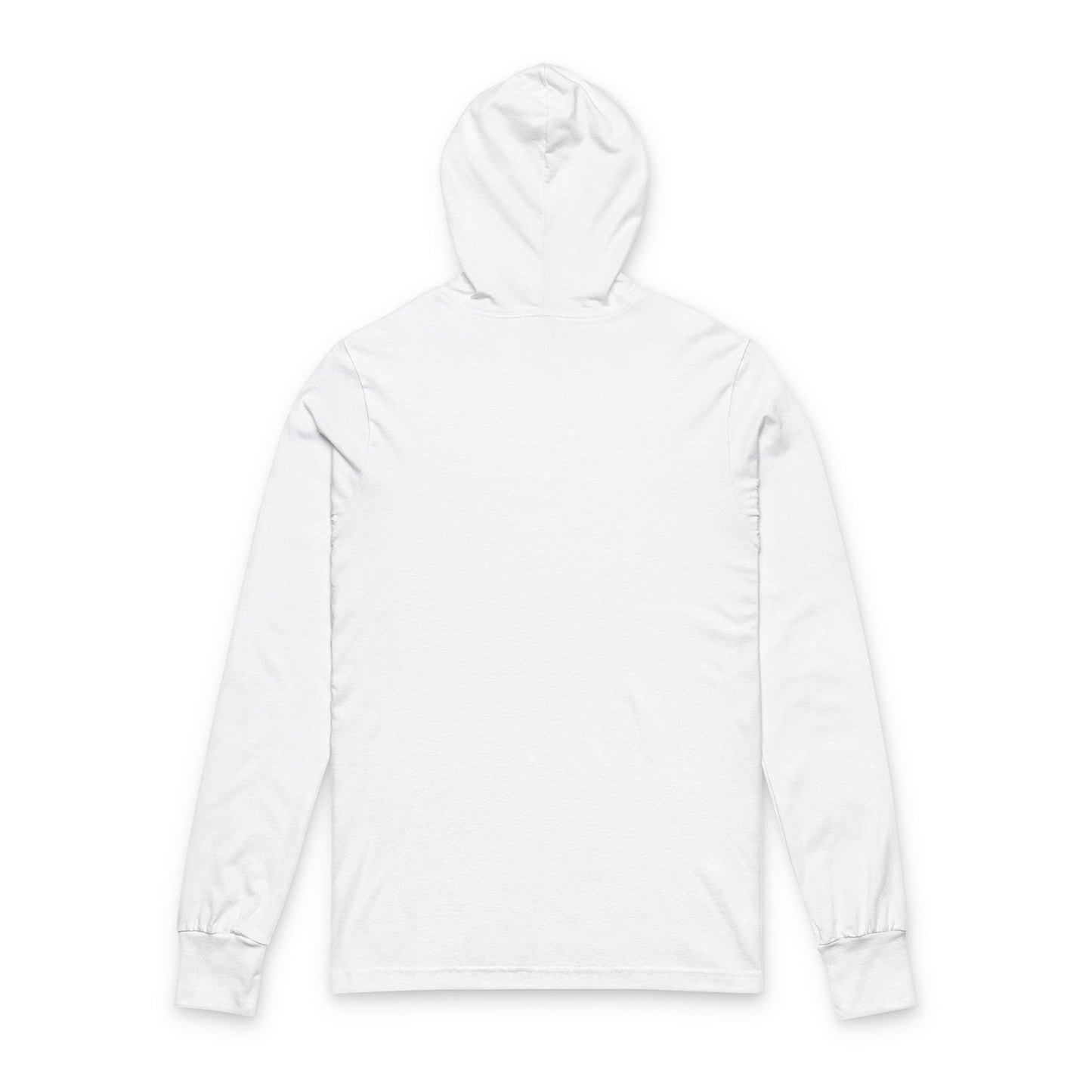 White hoodie on a white background