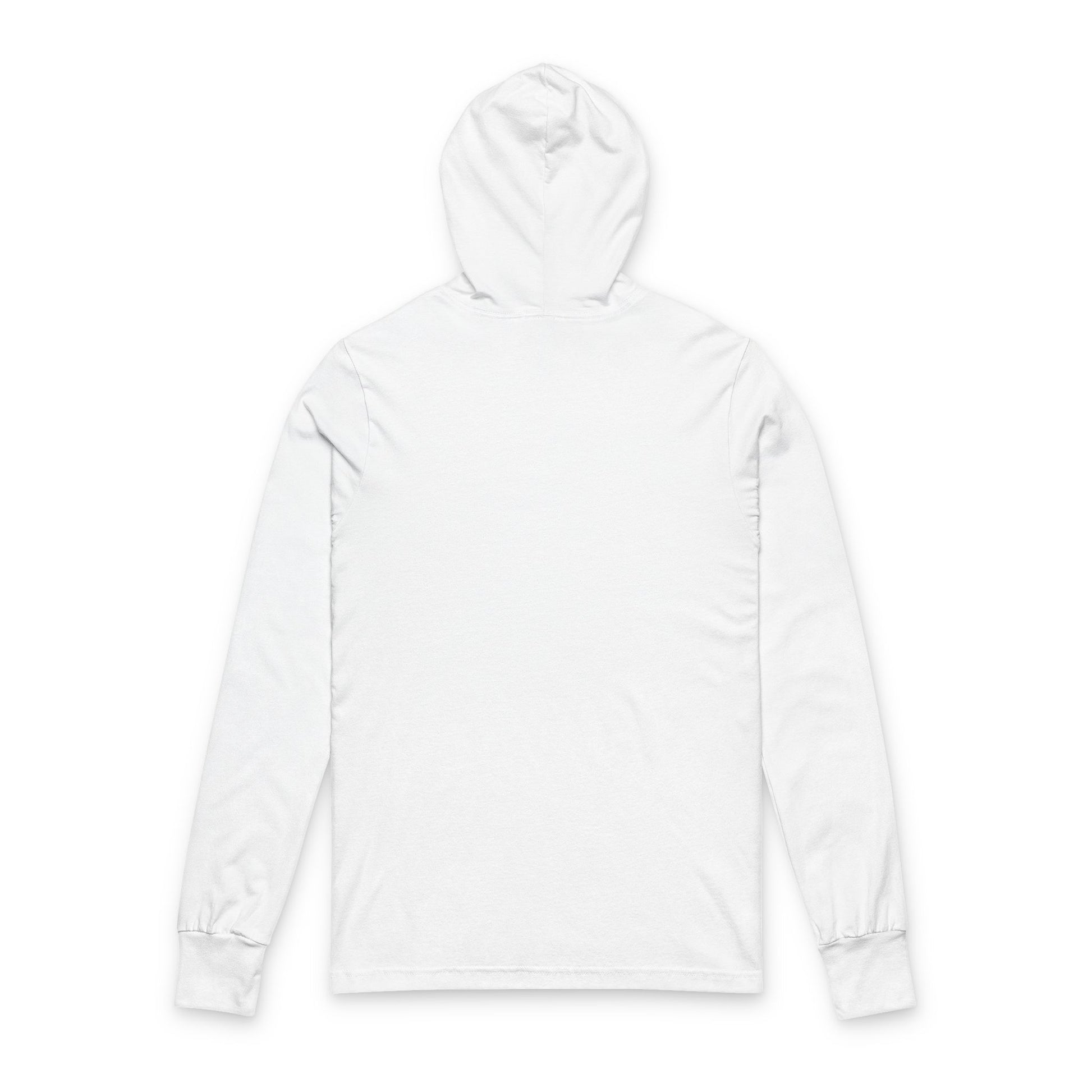 White hoodie on a white background