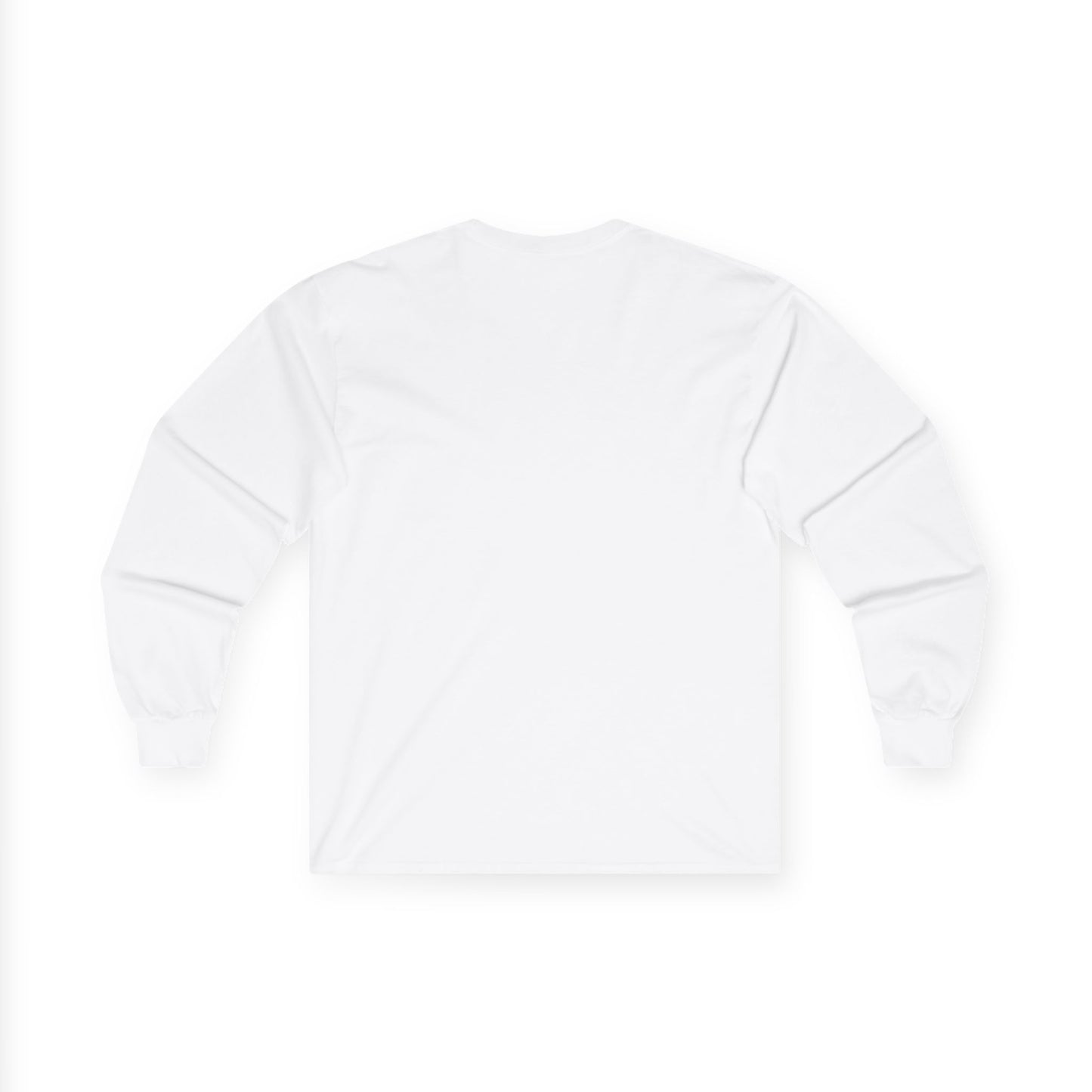 White long-sleeve shirt on a white background