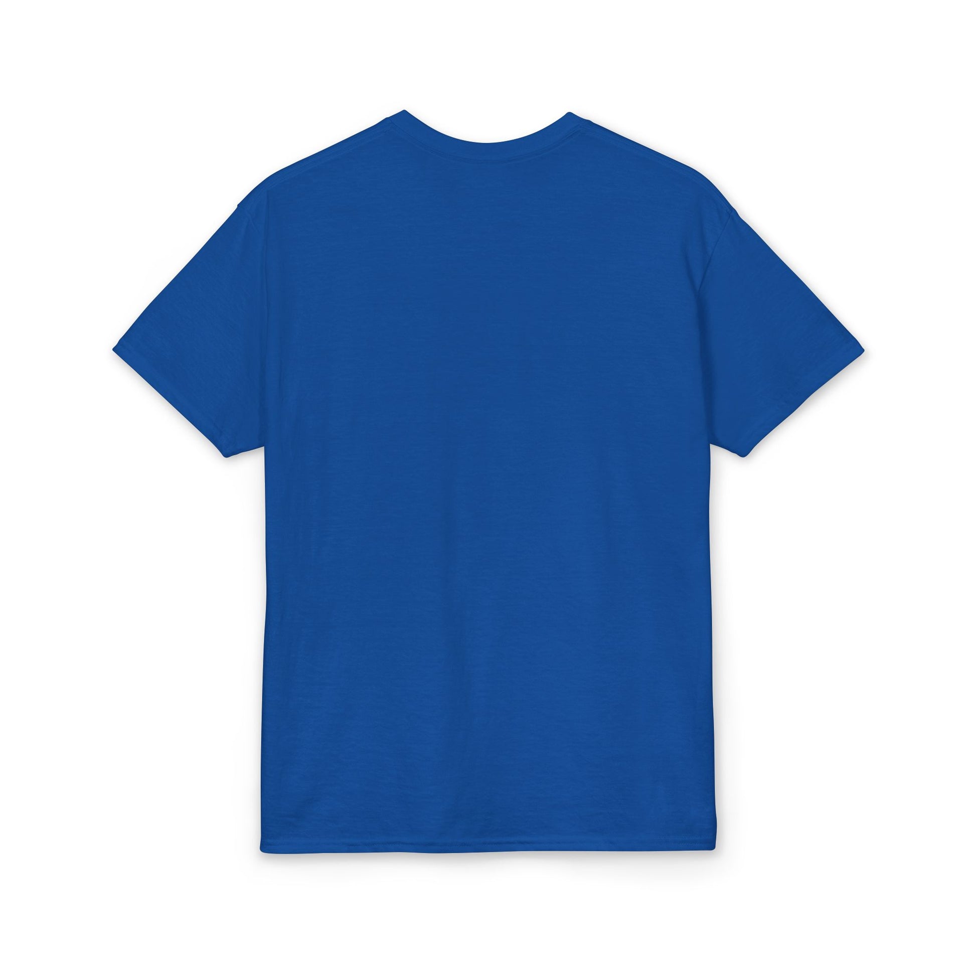Blue t-shirt on a white background