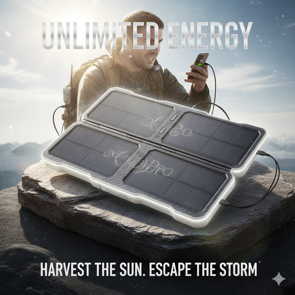 QuadraPro Solar Power Bank