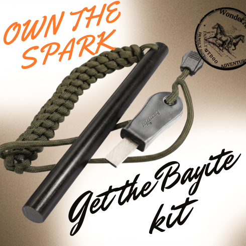 bayite 1/2" x 6" Survival Ferrocerium Rod Kit – The Ranger Edition